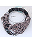 Fashion Brown+blue Flower Pattern Decorated Hair Band