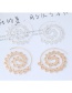 Trendy Silver Color Hollow Out Design Pure Color Earrings