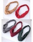 Fashion Khaki Pure Color Decorated Headband