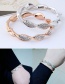 Fashion Silver Color Pure Color Decorated Bracelet