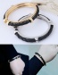 Fashion Black+gold Color Pure Color Decorated Bracelet