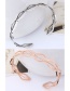 Fashion Silver Color Wave Shape Decorated Opening Bracelet