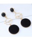 Vintage Black Hollow Out Decorated Earrings