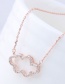 Lovely Gold Color Clouds Shape Decorated Necklace