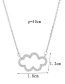 Lovely Silver Color Clouds Shape Decorated Necklace