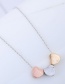 Elegant Multi-color Heart Shape Decorated Necklace