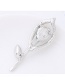 Elegant Silver Color Hollow Out Decorated Brooch