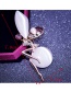 Elegant Champagne Fairy Shape Decorated Brooch
