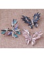 Elegant Blue Butterfly Shape Decorated Brooch