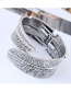 Fashion Silver Color Metal Leaf Shape Decorated Ring