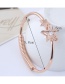 Fashion Gold Color Star Shape Decorated Opening Bracelet