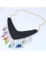Fashion Multi-color Water Drop Shape Decorated Necklace