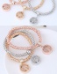 Fashion Silver Color+gold Color+rose Gold Tree Shape Decorated Bracelet (3 Pcs)