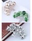 Fashion Silver Color+green Tree Shape Decorated Brooch