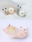 Fashion Silver Color +white Snails Shape Decorated Brooch