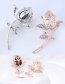 Fashion Brown+silver Color Flower Shape Decorated Brooch
