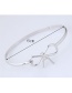 Elegant Silver Color Bowknot Shape Decorated Bracelets