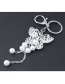 Fashion Silver Color Butterfly Shape Decorated Keychain