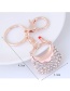 Fashion Gold Color Bag Shape Decorated Keychain