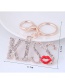 Fashion Silver Color Letter Decorated Keychain
