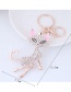 Fashion Gold Color Fox Shape Decorated Keychain