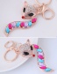 Fashion Multi-color Fox Shape Decorated Keychain