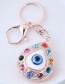Fashion Multi-color Eye Shape Decorated Keychaon