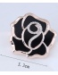 Fashion Gold Color Diamond Decorated Flower Shape Brooch