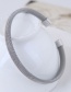 Fashion Silver Color Pure Color Decorated Opeing Ring