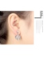 Fashion White Maple Leaves Shape Design Simple Earrings