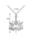 Fashion White Maple Leaves Pendant Decorated Necklace