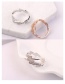 Fashion White Irregular Shape Design Simple Ring
