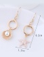 Fashion Gold Color Shell And Star Shape Decorated Earrings