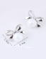 Lovely Silver Color Bowknot Shape Decorated Earrings