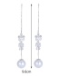 Elegant Silver Color Bear Shape Decorated Earrings