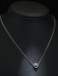 Fashion Silver Color Semicircle Shape Decorated Necklace