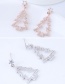 Fashion Silver Color Tree Shape Decorated Earrings