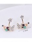 Elegant Multi-color Butterfly Shape Decorated Earrings