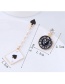 Fashion White Clock Shape Decorated Earrings