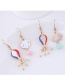 Fashion Gold Color Cloud Shape Decorated Earrings