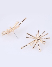 Fashion Gold Color Starfish Shape Decortaed Earrings