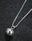 Elegant Silver Color Bells Shape Decorated Necklace