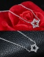 Elegant Rose Gold Star Shape Decorated Necklace