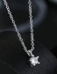 Elegant Silver Color Pure Color Decorated Necklace