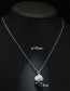 Elegant Silver Color Shell Shape Decorated Necklace