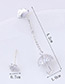 Fashion Silver Color Umbrella Shape Decorated Earrings