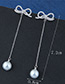 Fashion Silver Color Bowknot Shape Decorated Earrings