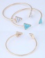 Fashion Blue Triangle Shape Decorated Bracelet