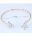 Fashion White Triangle Shape Decorated Bracelet