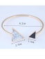 Fashion White+black Triangle Shape Decorated Bracelet